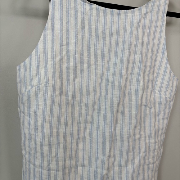 Reformation Linen Open Back Mini Dress Size 4 - Picture 2 of 8